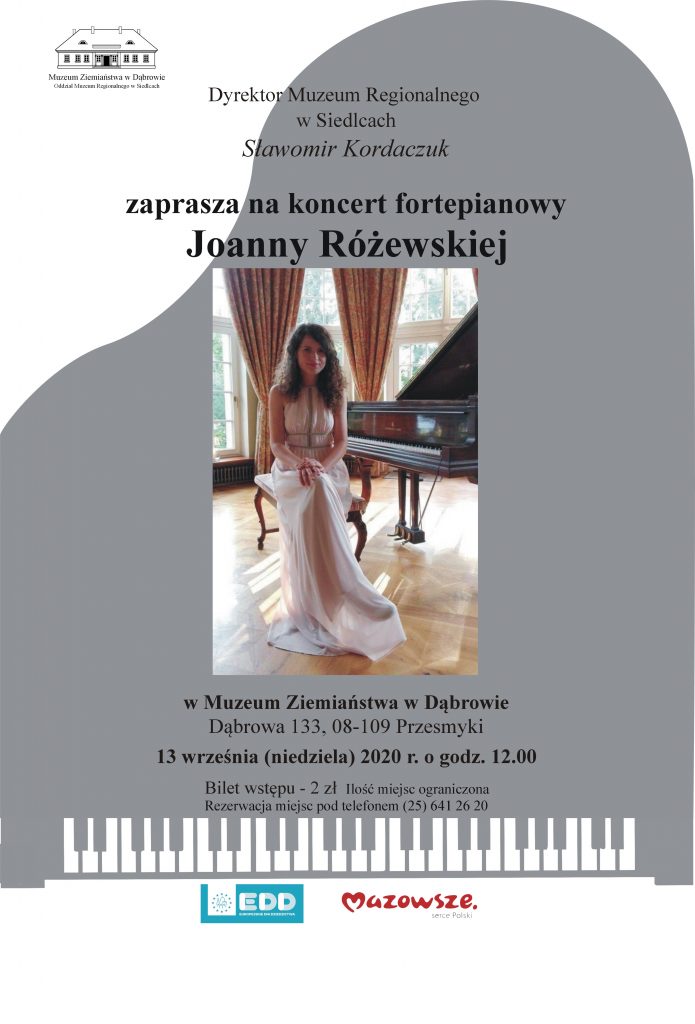 Zaproszenie na koncert Joanny Różewskiej
